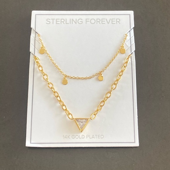 Sterling Forever 14K Gold Plated Bellamy Multistrand Necklace - Picture 1 of 11